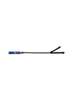 Rouge Leather Short Riding Crop with Slim Tip - Blue