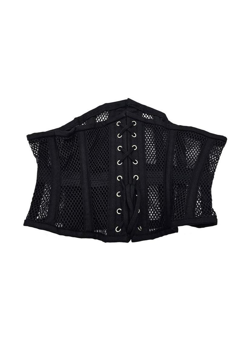 Rouge Mesh Corset - Black - Medium/Small