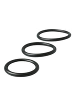 Sex and Mischief F Nitrile Cock Ring - Black - 3 Pack