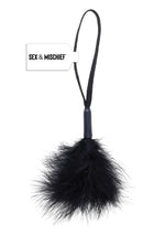 Sex and Mischief Peaches N Creame Wrist Feather Tickler - Black