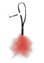 Sex and Mischief Peaches N Creame Wrist Feather Tickler - Black/Orange