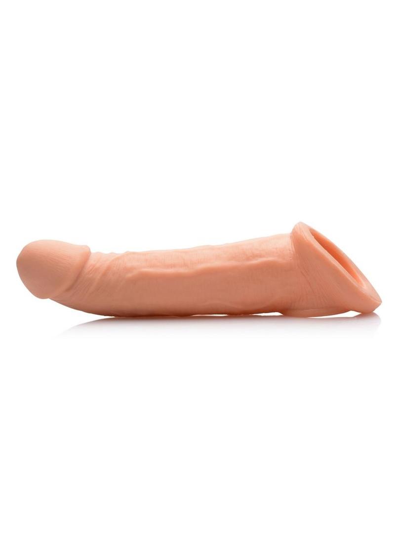 Size Matters Penis Extender Sleeve Realistic - Flesh/Vanilla - 2in