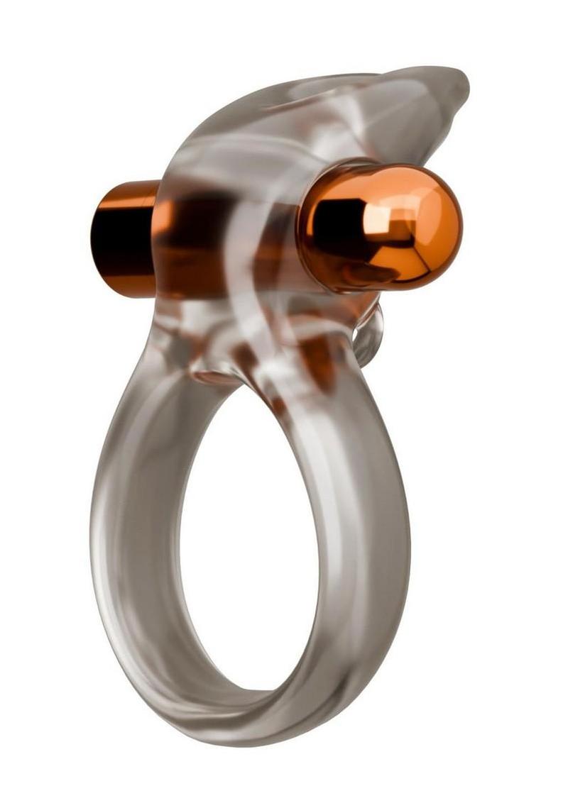 Stay Hard Vibrating Rechargeable Clitoral Stimulating Cock Ring Set with Textured Sleeve