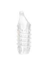 Stimulation Enhancer Textured Penis Sleeve - Clear - 4.25in