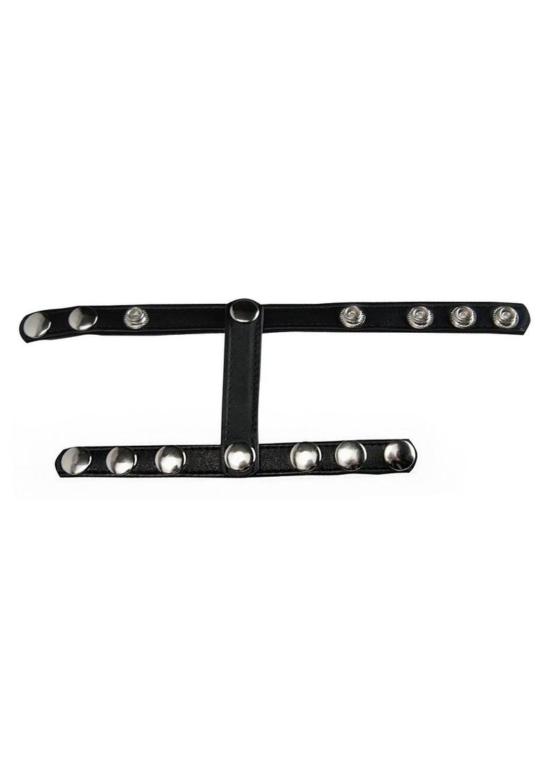 Strict Snap-On Cock and Ball Harness - Black