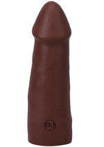 The Realistic Cock Ultraskyn Removable Vac-U-Lock Suction Cup - Chocolate - 5in