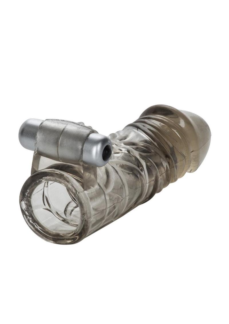 Up Extend It Up Vibrating Extension Sleeve - Smoke - 5in