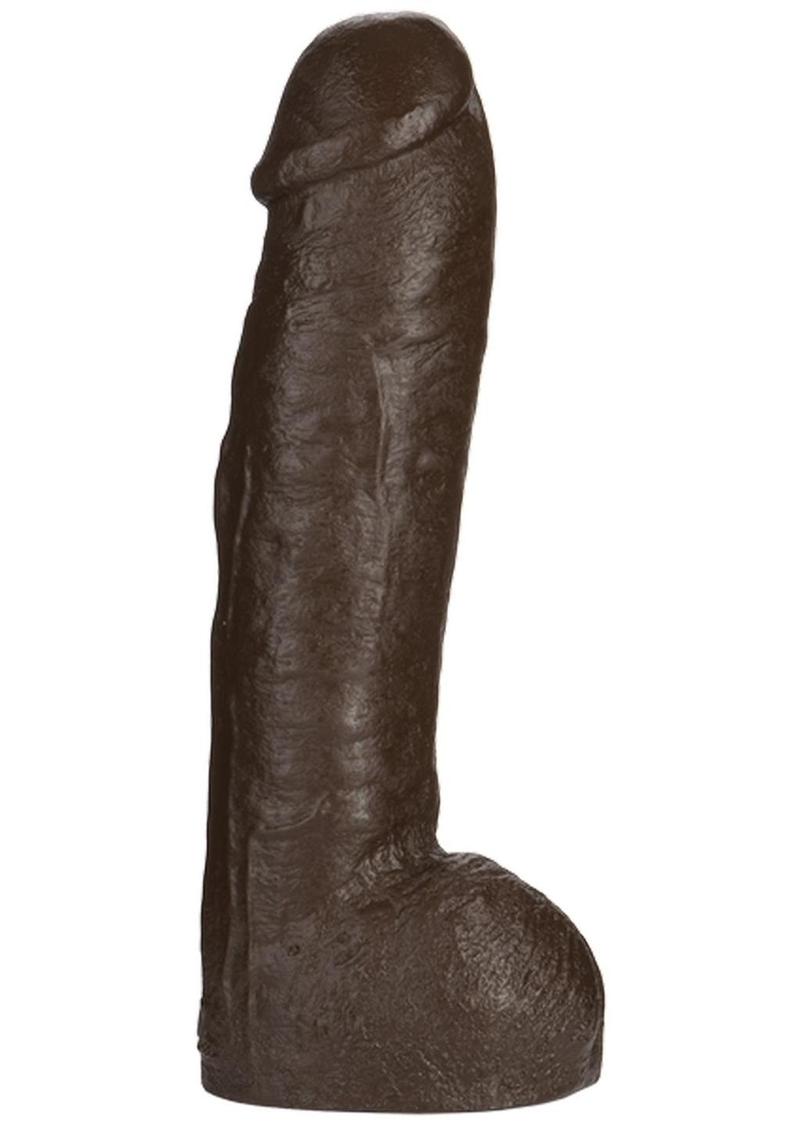 Vac-U-Lock Realistic Hung Dildo - Black - 12in