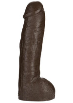 Vac-U-Lock Realistic Hung Dildo - Black - 12in