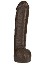 Vac-U-Lock Realistic Hung Dildo - Black - 12in