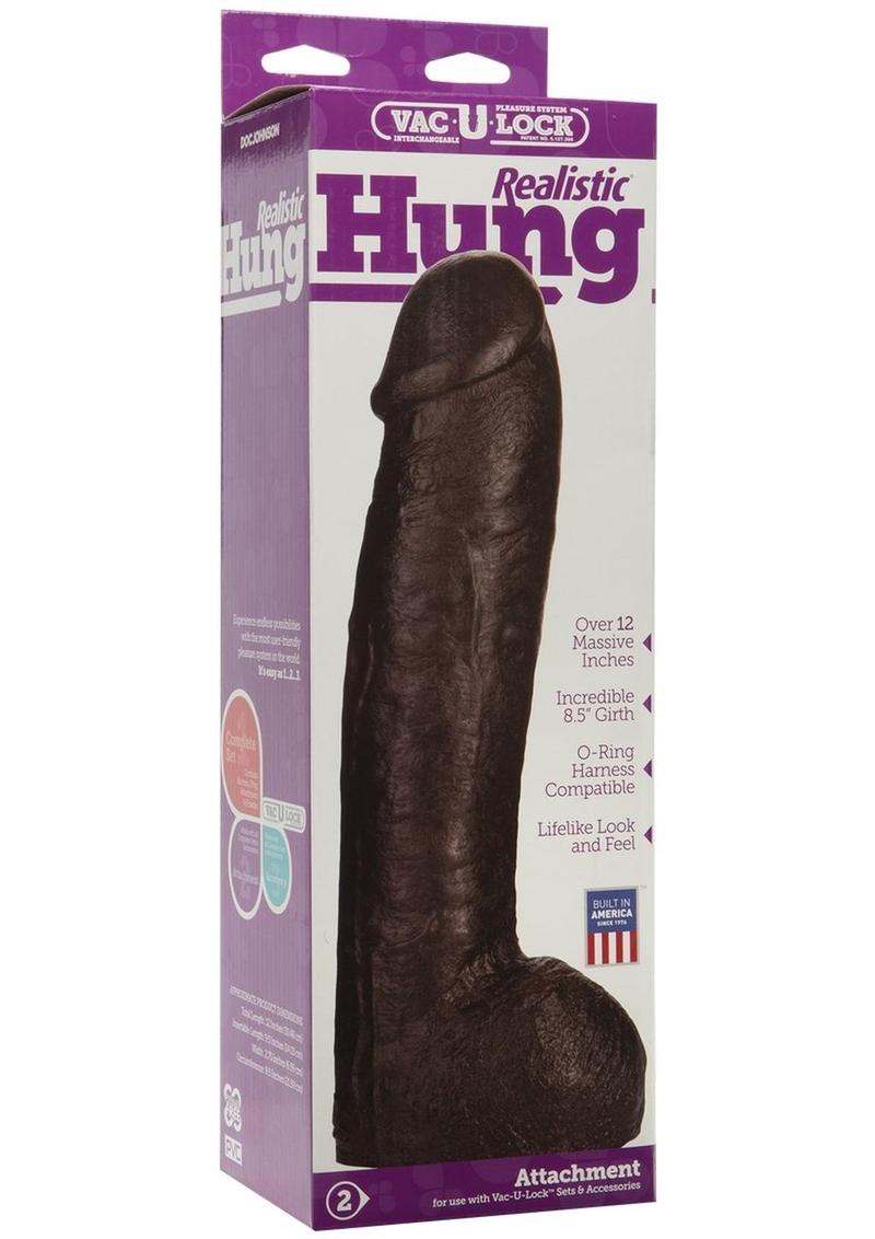 Vac-U-Lock Realistic Hung Dildo