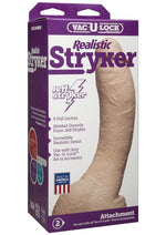 Vac-U-Lock Realistic Stryker Dildo - Vanilla - 9in