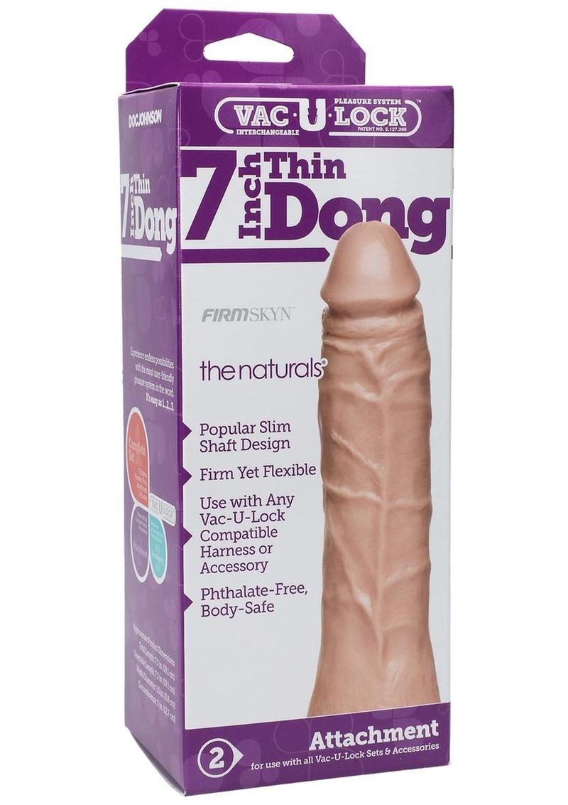 Vac-U-Lock The Naturals Thin Dildo
