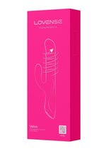 Velvo Rotating Vibrating 3-In-1 Rechargeable Bluetooth App Compatible Rabbit Vibrator - Pink