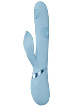 Vive Fronda Silicone Rechargeable Triple Motor G-Spot Vibrating and Tapping Leaf Clit Stimulator