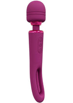 Vive Kiku Rechargeable Double Ended Wand with G-Spot Stimulator - Pink