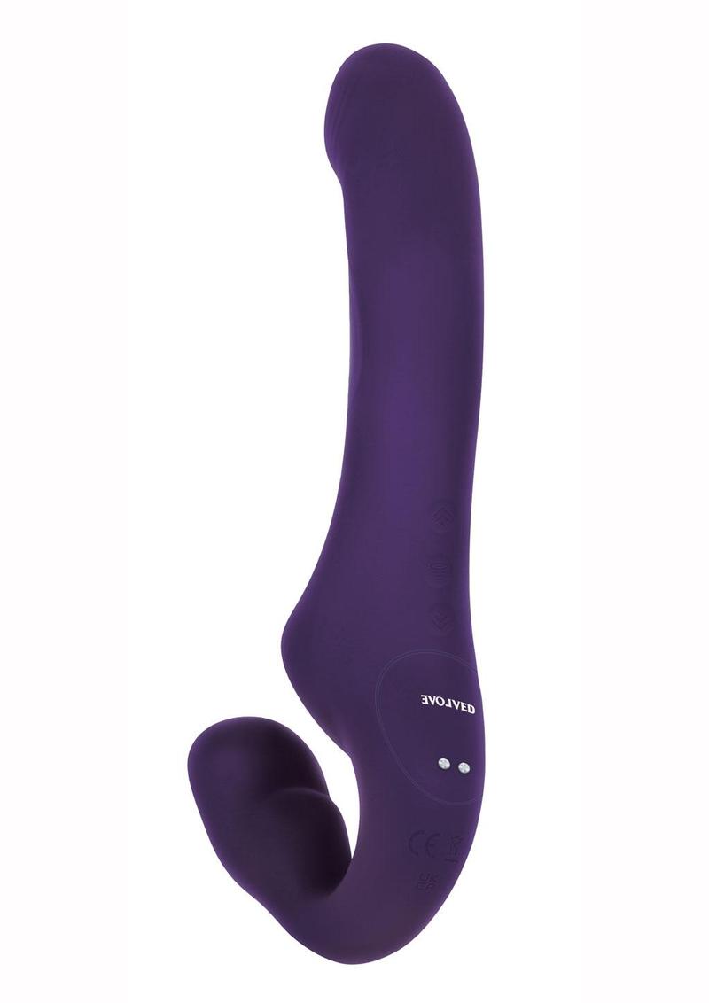 2 Become 1 Rechargeable Silicone Vibrator with Remote Control - Purple