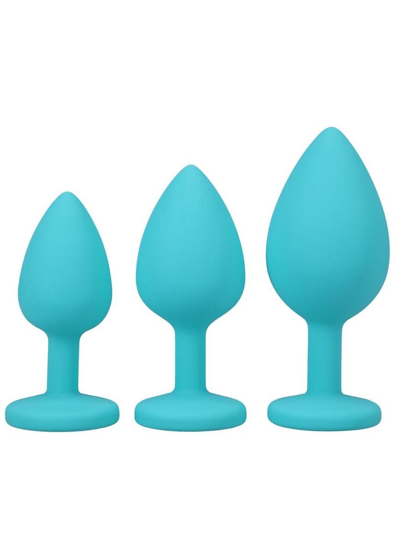 A-Play Silicone Anal Trainer - Teal - Set