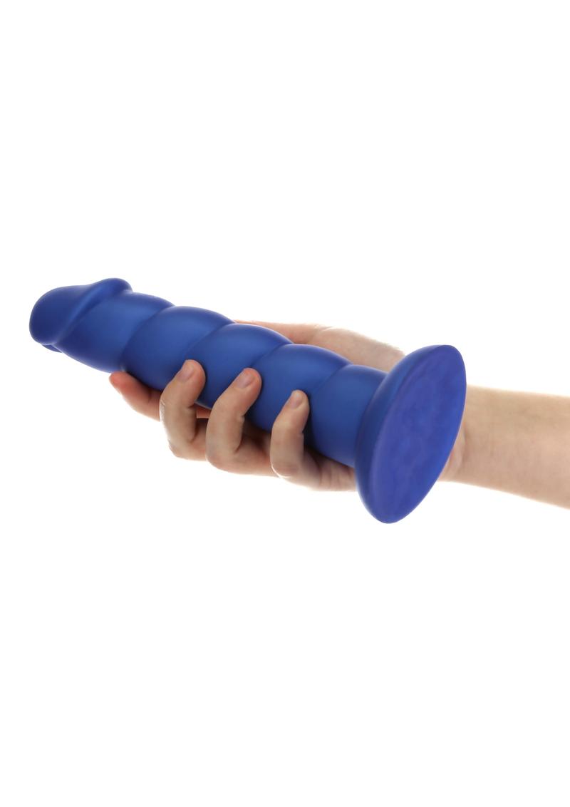 Addiction Fantasy Unicorn Silicone Dildo - Blue - 8in