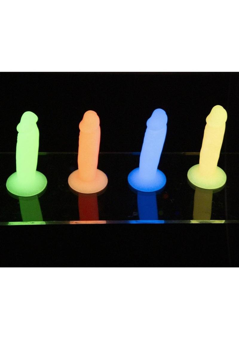 Addiction Silly Willy Glow In The Dark Silicone Dildo