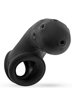 Airlock Air-Lite Vented Silicone Chastity - Black/Black Ice