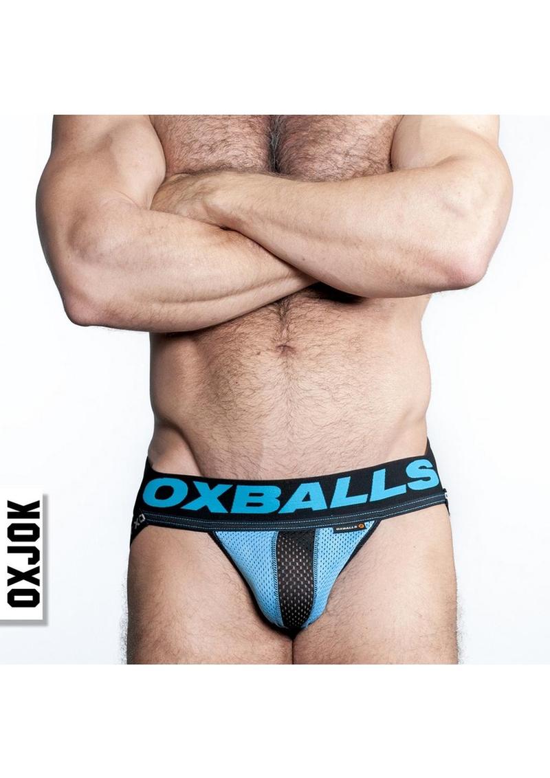 Airmesh Upthrust Slider-Strap Jock - Sky Blue - XLarge