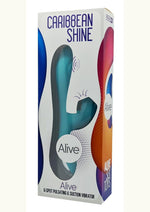 Alive Caribbean Shine Rechargeable Silicone Rabbit Vibrator