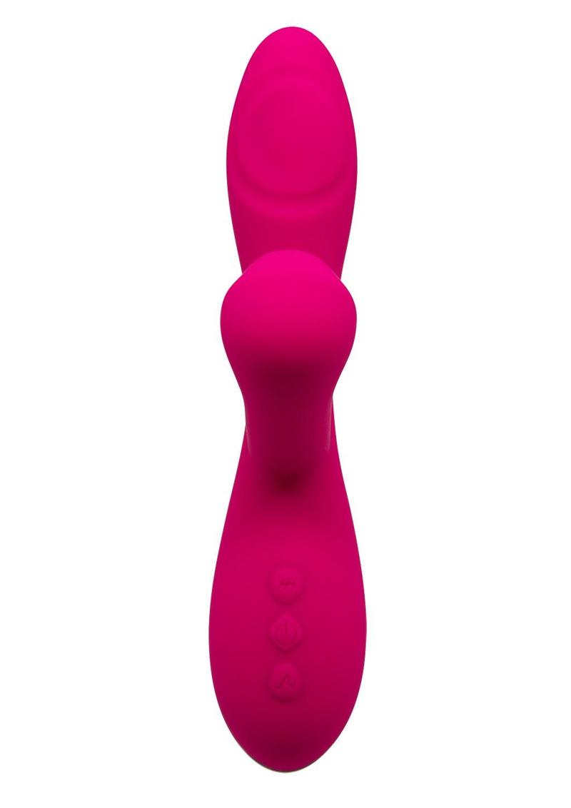 Alive Caribbean Shine Rechargeable Silicone Rabbit Vibrator - Pink