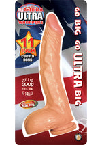 All American Ultra Whoppers Curved Dildo - Vanilla - 11in