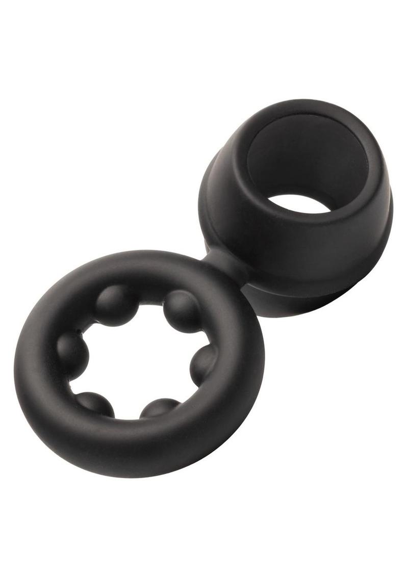 Alpha Liquid Silicone Dual Magnum Ring - Black