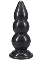 American Bombshell Triple Payload Anal Plug - Gun Metal
