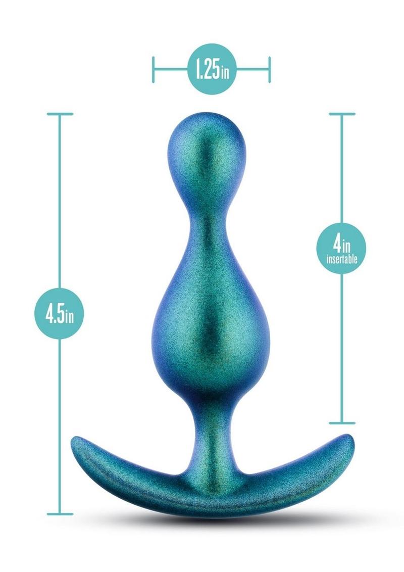 Anal Adventures Matrix Photon Plug Silicone Anal Plug - Neptune - Teal