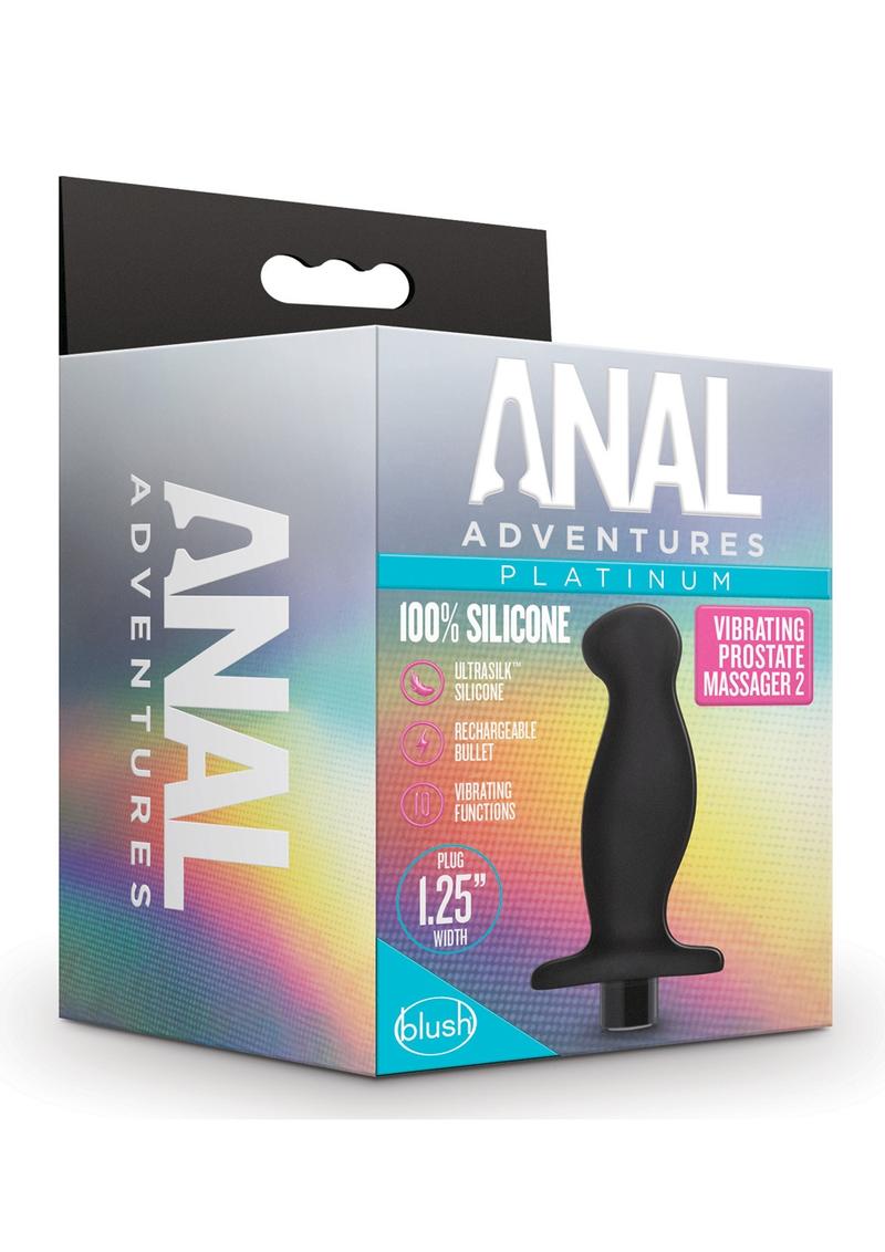 Anal Adventures Platinum Silicone Rechargeable Vibrating Prostate Massager 02