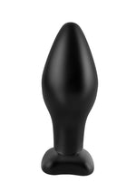 Anal Fantasy Collection Large Silicone Plug - Black - Large - 4.25in