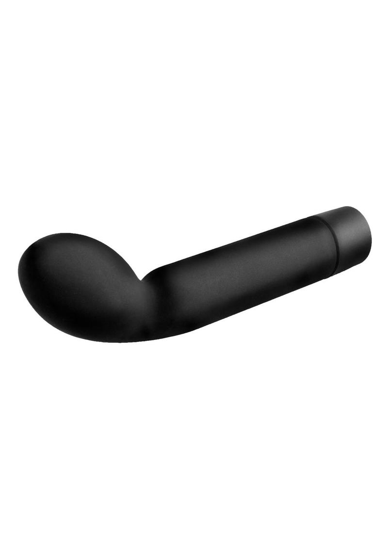 Anal Fantasy Collection Silicone P-Spot Tickler Waterproof Vibrator - Black - 4.75in