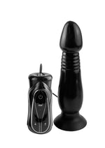 Anal Fantasy Collection Silicone Vibrating Thruster Waterproof - Black - 5.5in