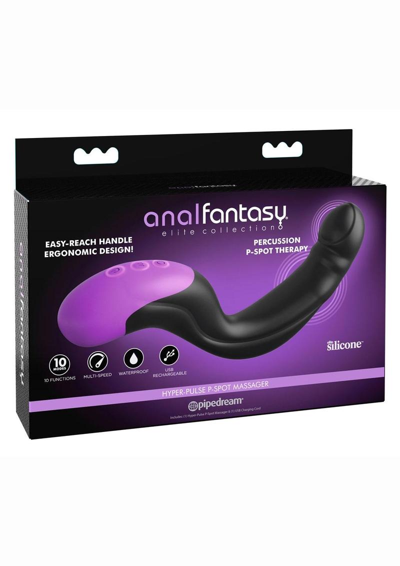 Anal Fantasy Elite Hyper-Pulse Rechargeable Silicone P-Spot Massager