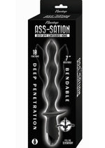 Ass-Sation Deep Dive Contoured Wand Rechargeable Silicone Anal Probe - Black