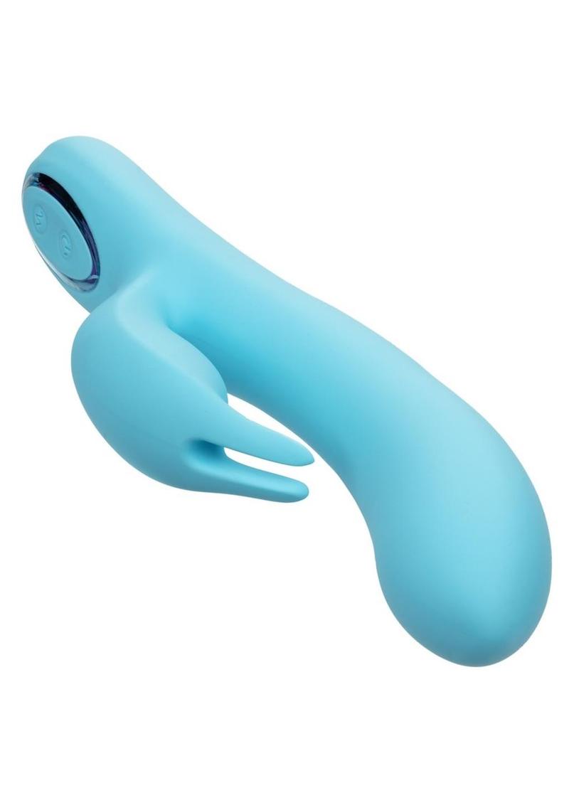 Azure Collection Bunny G Rechargeable Silicone Vibrator - Blue