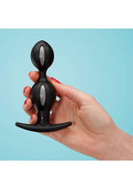 B Balls Silicone Anal Stimulator - Black/Grey