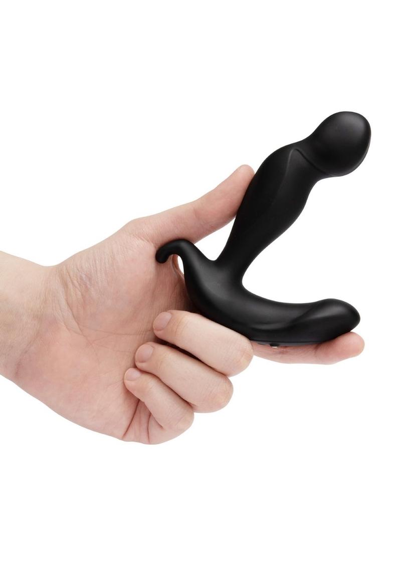 B-Vibe 360 Plug Rechargeable Silicone Rotating and Vibrating Kwith Remote Anal Plug - Black