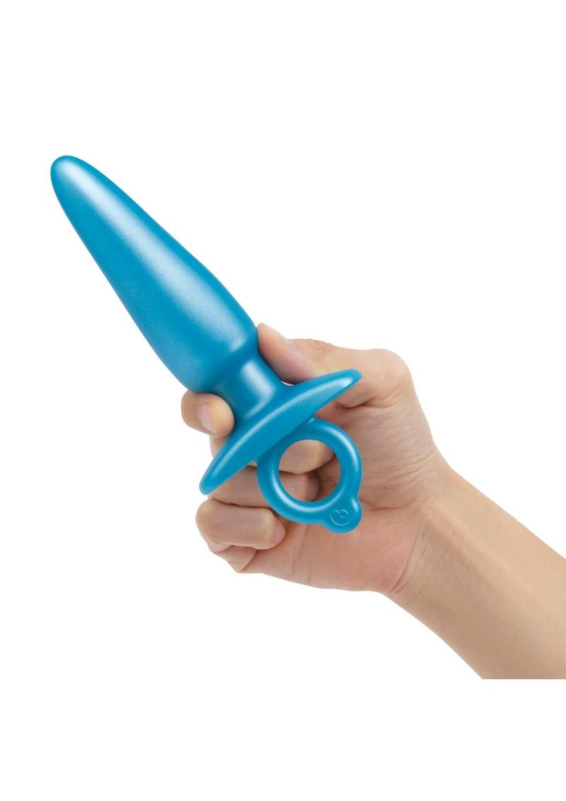 B-Vibe Sleek Silicone Plug - Blue