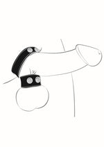 Ballgear Pu Leather Cock Strap with Iron Ball Stretcher