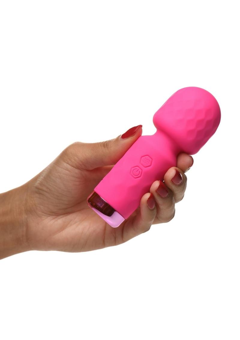 Bang! 10x Mini Silicone Rechargeable Wand - Pink