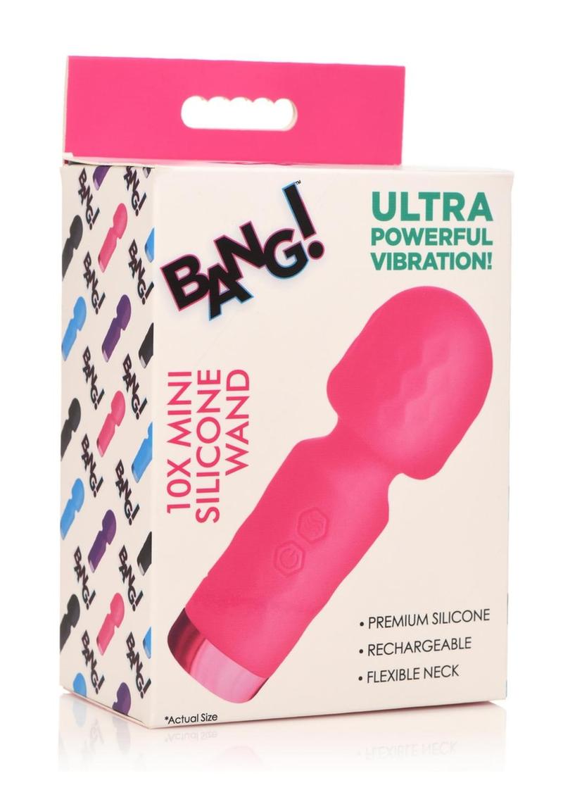 Bang! 10x Mini Silicone Rechargeable Wand