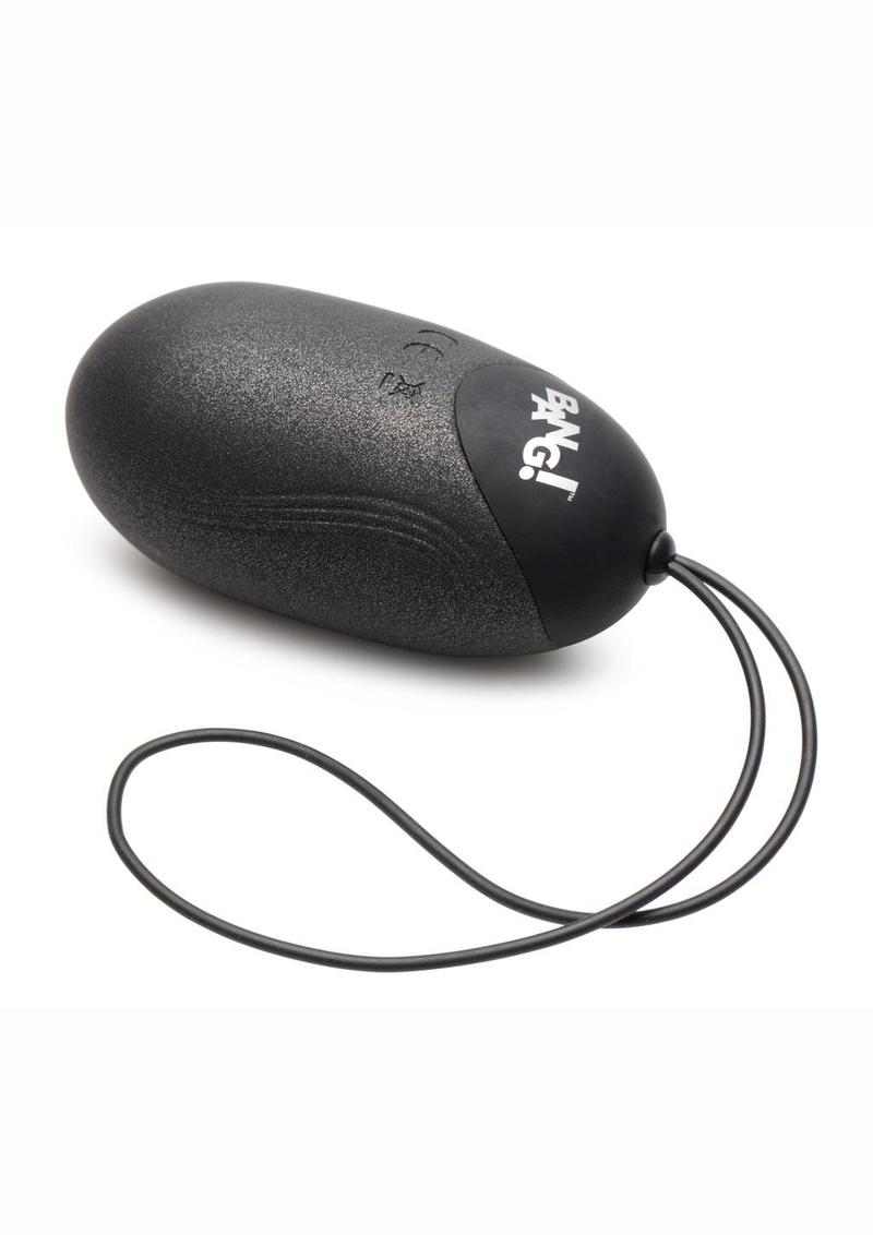 Bang 25x Rechargeable Silicone XL Egg with Remote Control - Black - XLarge