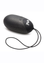 Bang 25x Rechargeable Silicone XL Egg with Remote Control - Black - XLarge