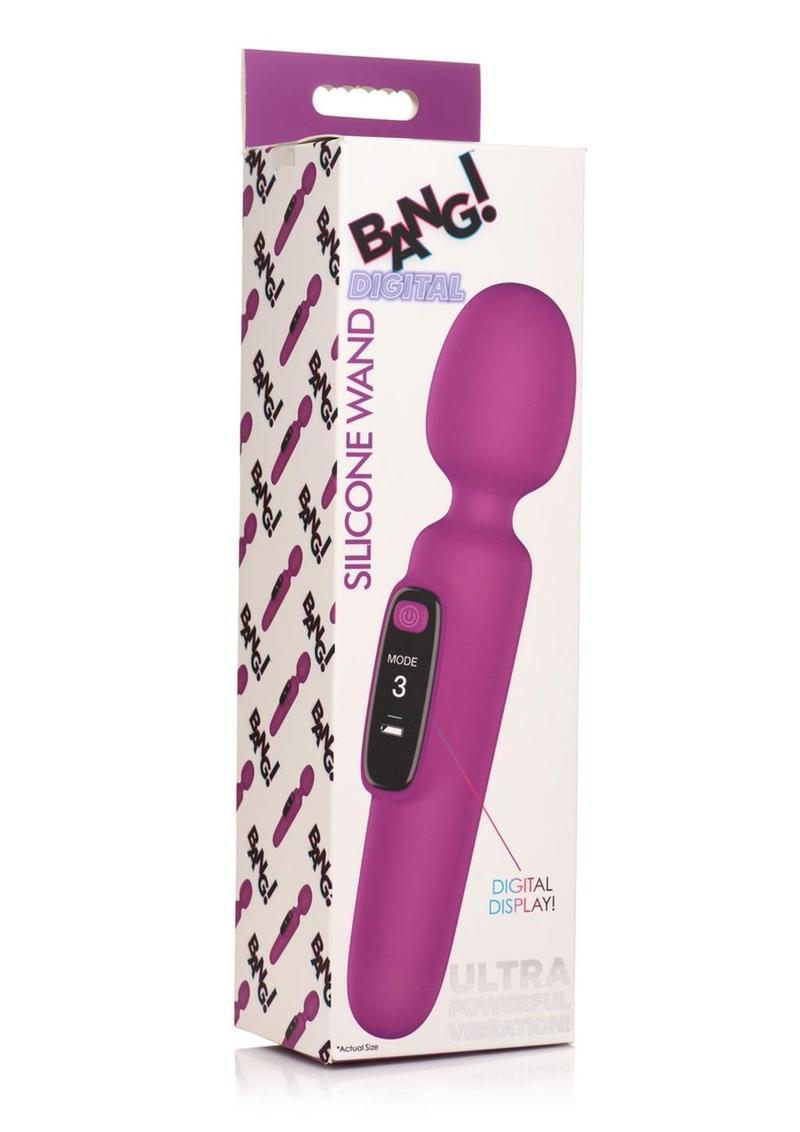 Bang! Digital Rechargeable Silicone Wand Vibrator