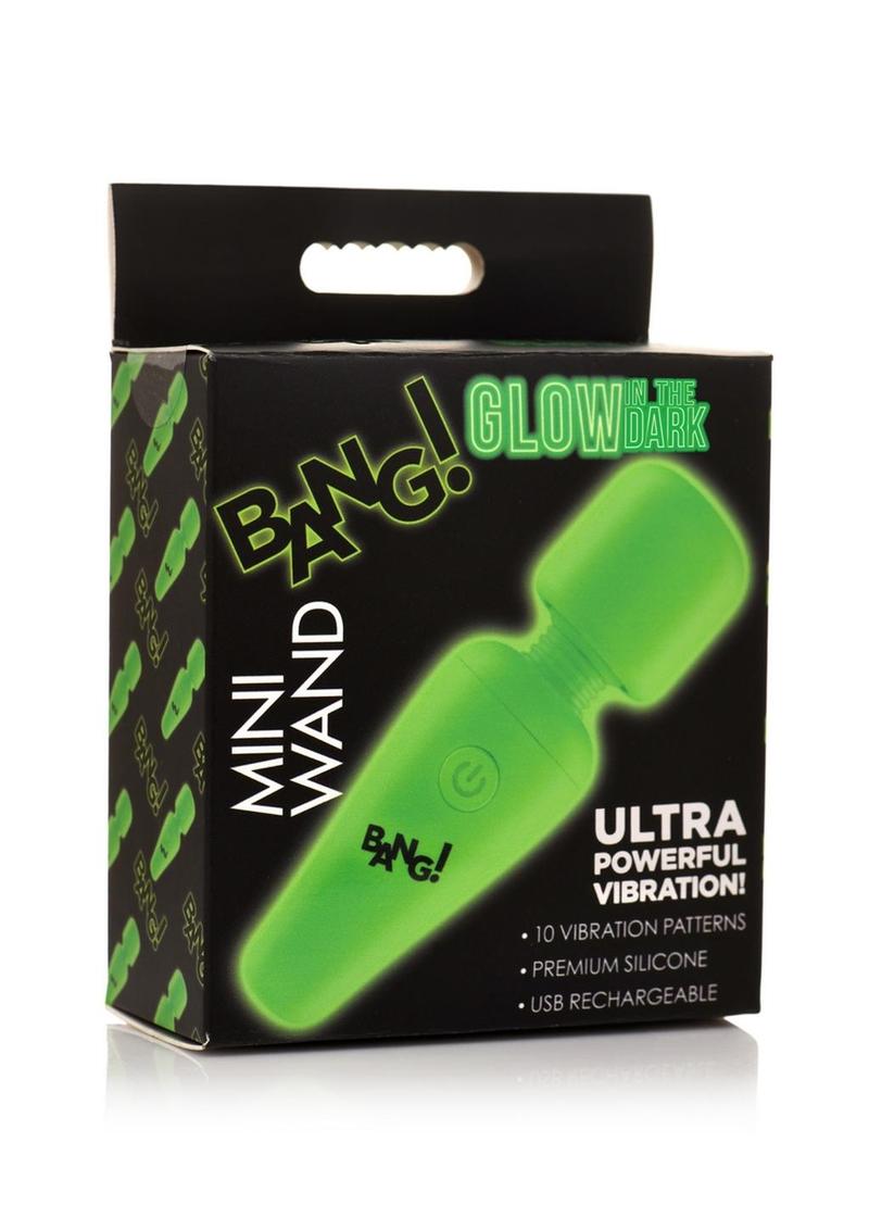 Bang! Glow In The Dark Rechargeable Silicone Mini Wand