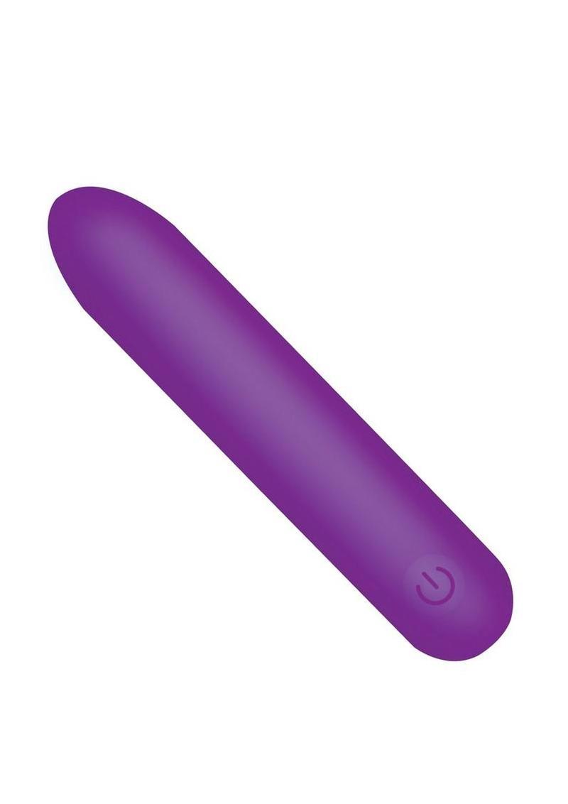 Bang Tapered Flexible Silicone Rechargeable Bullet - Purple